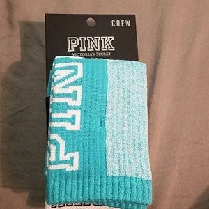 Pink Crew Socks